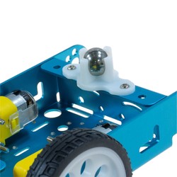 Aluminum Alloy 2WD Robot Chassis - Blue - 5
