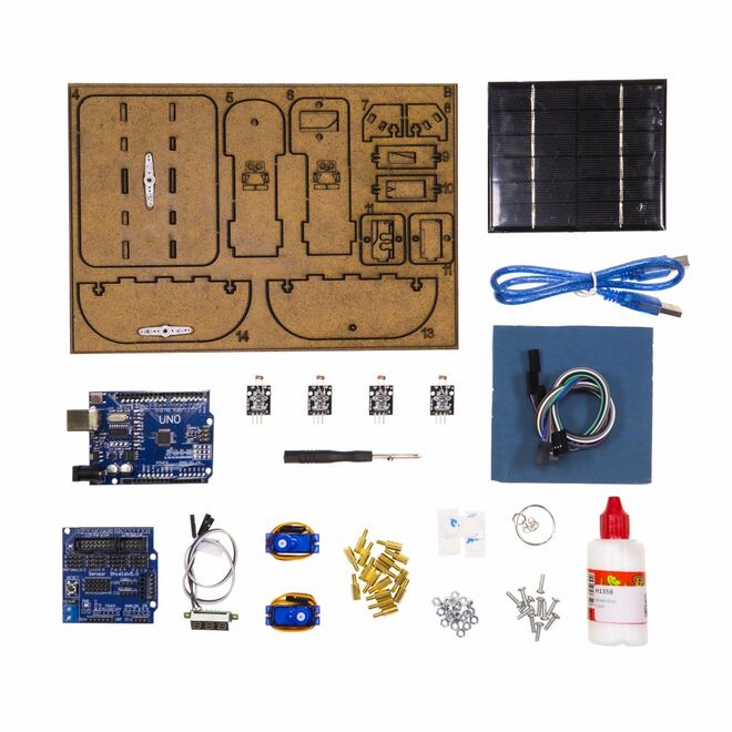 Arduino Solar Tracker System with Electronic Components - SolarX - 4