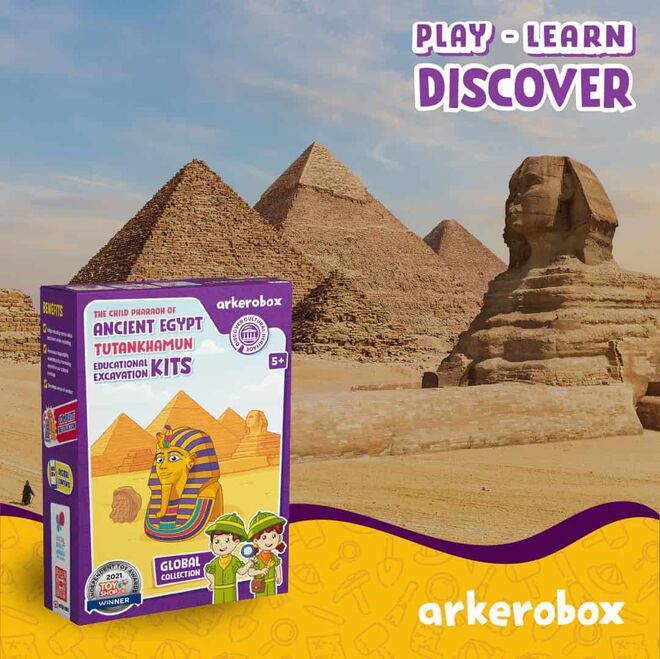 Arkerobox Collection - Ancient Egypt Tutankhamun Educational Excavation Set - 2