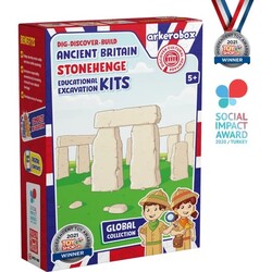 Arkerobox Koleksiyon - Antik Britanya Stonehenge Eğitici Kazı Seti - 1