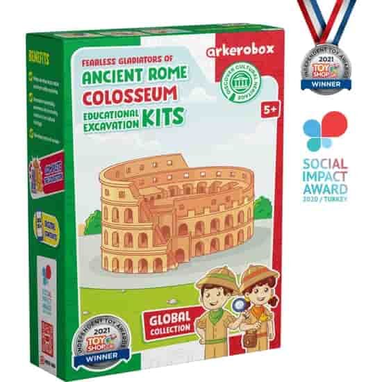 Arkerobox Koleksiyon - Antik Roma Kolezyum Eğitici Kazı Seti - 1