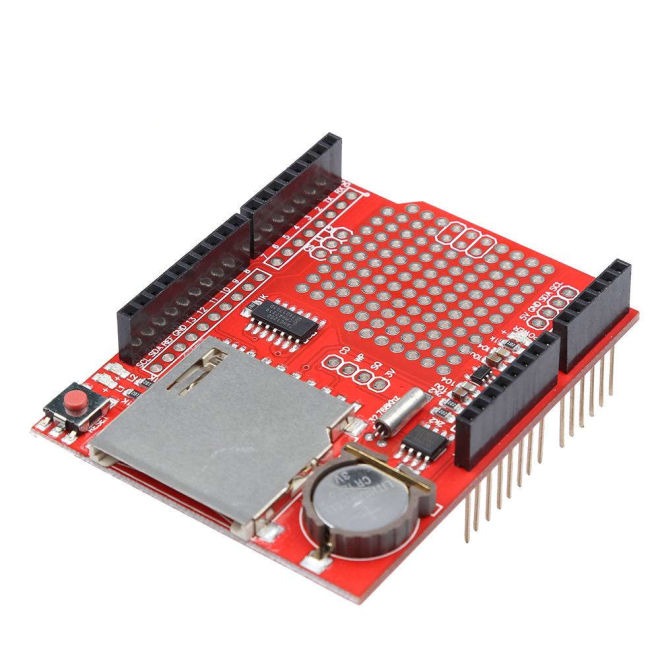 Data Logging SD Card Socket Shield with RTC Real Time Clock for Arduino - 1