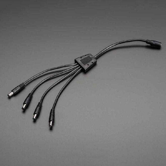DC Adapter Multiplexer Cable - 4-Headed - 1