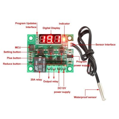 Digital Thermostat, Temperature Control Relay Board - 3