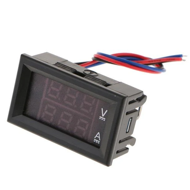 Dijital Voltmetre ve Ampermetre (100V - 10A) - 1