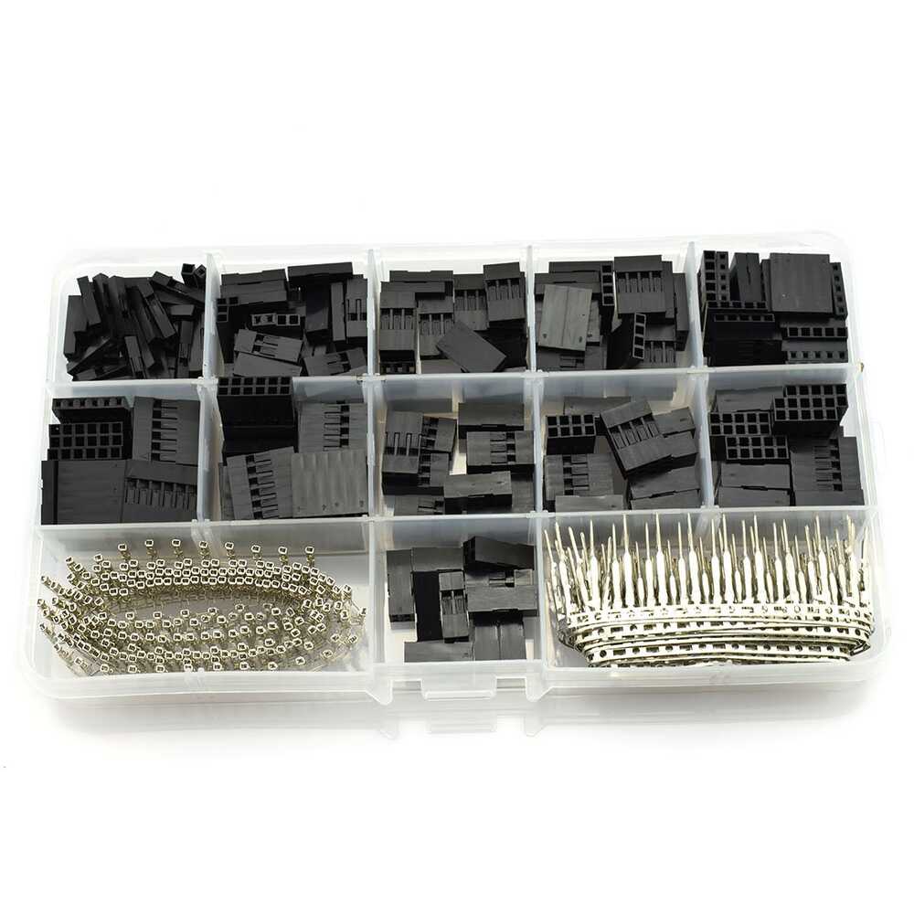 Lot De 620 Connecteurs Dupont 2.54mm - Boîtiers 1 à 6 Broches, Broches Mâles/Femelles - Pour Arduino, Raspberry Pi, DIY