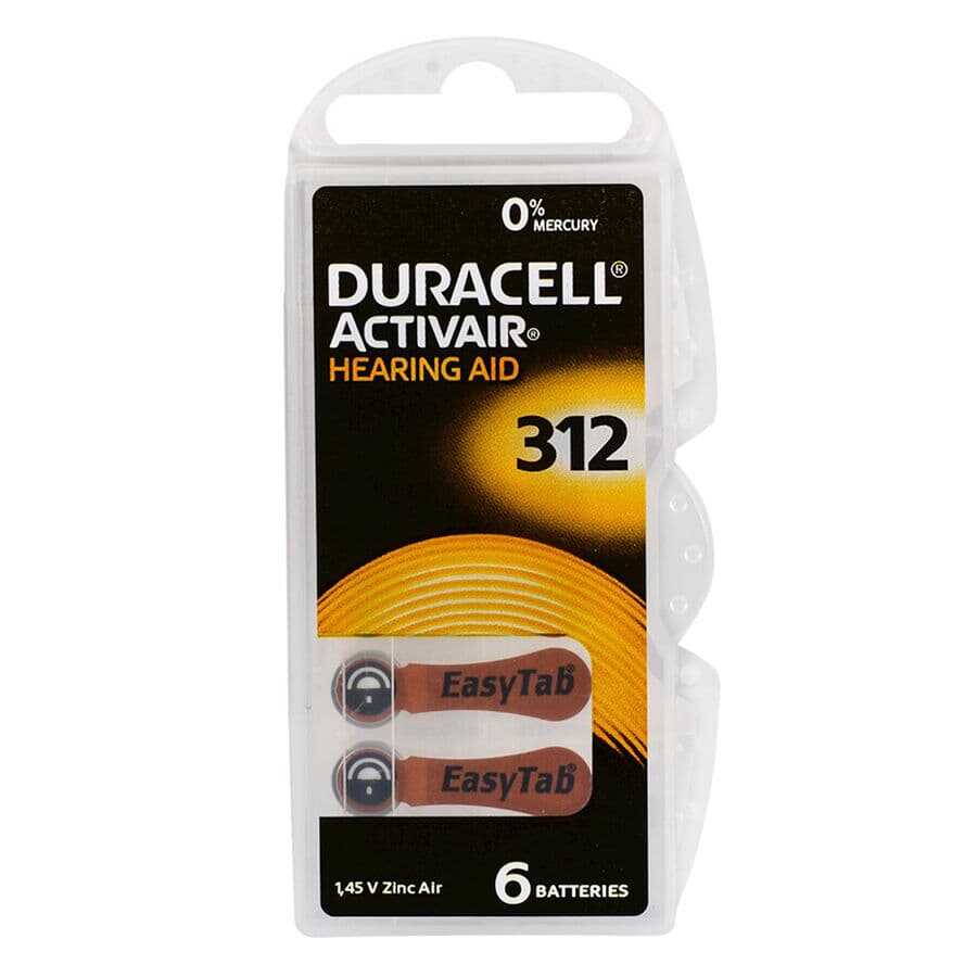 Duracell Activair 312 Kulaklık Pili 6lı Blister (Duracell İşitme Cihazı