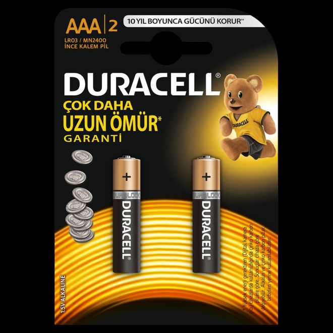 Duracell Basic AAA İnce Kalem Pil (2'li) - 1