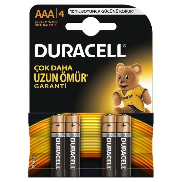 Duracell Basic AAA İnce Kalem Pil (4'lü) - 1