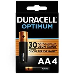Duracell Optimum AA Battery Pack of 4 - 1