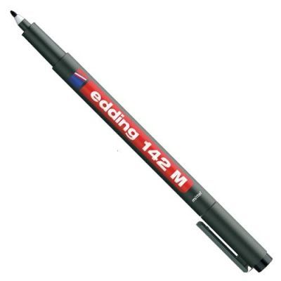 Edding 147 Black Orianted Circuit Pen(Thin Pin - with Eraser) - 1