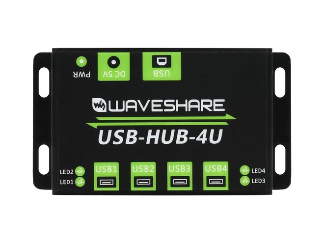 Endüstriyel Sınıf USB Çoğaltıcı HUB - 4 x 2.0 USB - 3