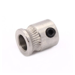 Flanged Stainless Steel MK8 Extruder Gear - 5mm 1.75mm - 1