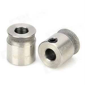 Flanged Stainless Steel MK8 Extruder Gear - 5mm 1.75mm - 3
