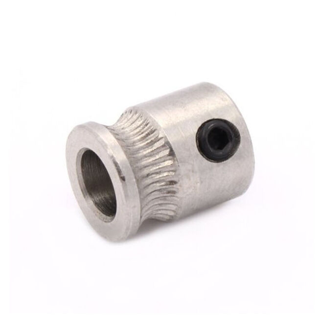 Flanged Stainless Steel MK8 Extruder Gear - 5mm 3mm - 1