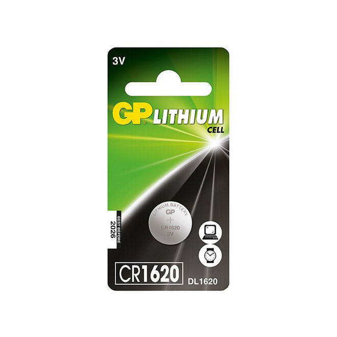 GP CR1620 3V Coin Cell Battery - 1