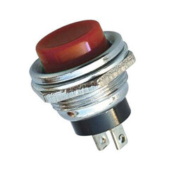 IC180 Metal Big Coloured Button - Red 