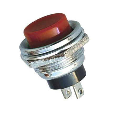 IC180 Metal Big Coloured Button - Red - 1