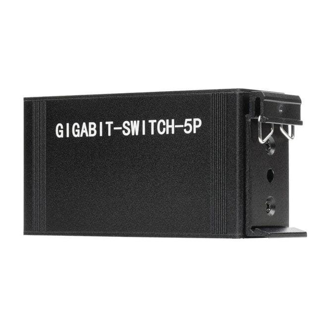 Industrial 5 Port Gigabit Ethernet Switch - DIN Rail Mounted - 2