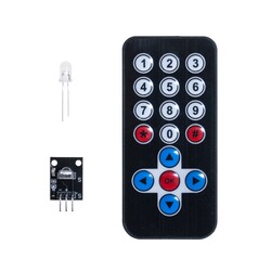 IR Alıcı Verici Kumanda Seti - IR Receiver Module Wireless Remote Control K - Thumbnail