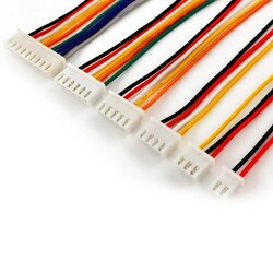 JST-XH 2.54mm 10 Pin Single Core Connection Cable 26AWG 20cm 