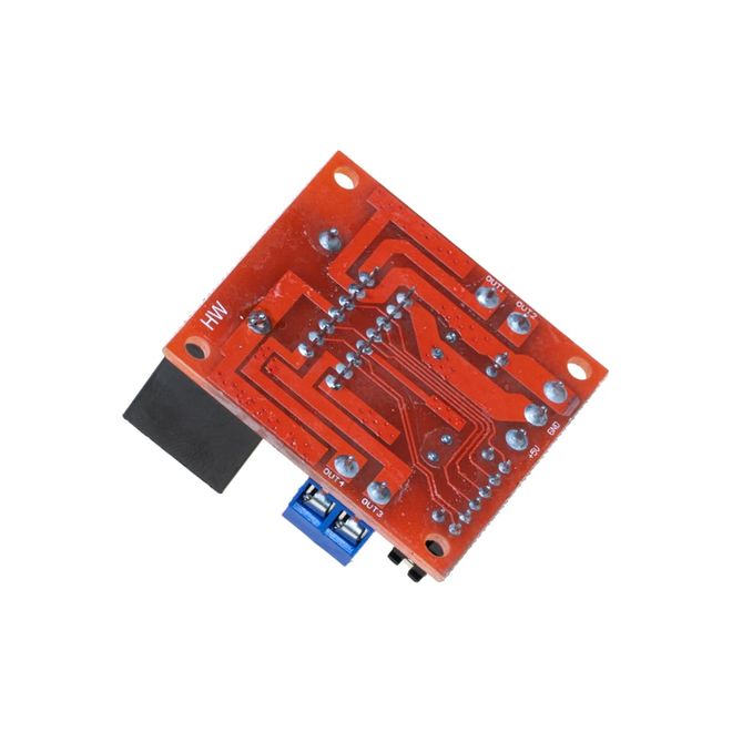 L298N Pair Motor Driver Board with Voltage Regulator(Red PCB) - 3