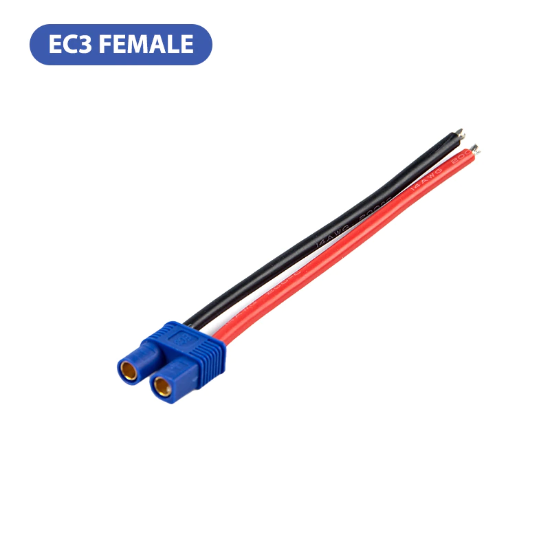 Lipo Battery iRobotistan EC3 Male Female Connector - 15cm 14AWG - 2