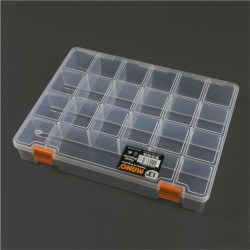 Mano Transparent Storage Box 13'' Classic Organizer 