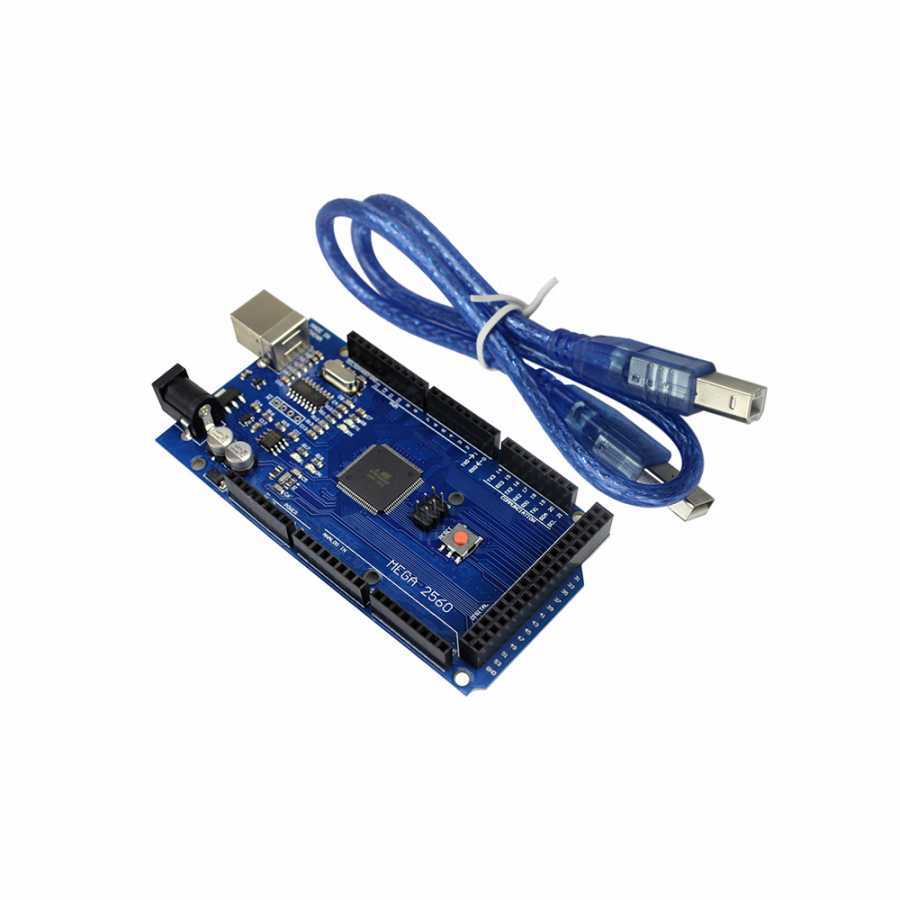 AVR USB Board 10set TENSTAR Robot MEGA 2560 R3 ATmega2560-16AU CH340G USB Cable ATMEGA2560 for arduino 
