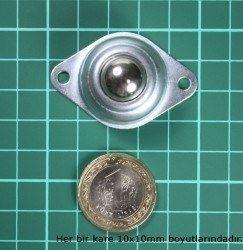 Metal Ball Caster With Holes - 3