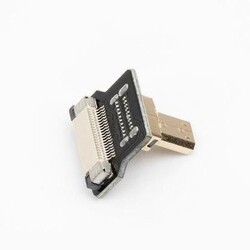 Micro HDMI Plug - Dik - Sol (L tipi - DIY HDMI Kablo ile Birlikte Kullanılabilir) - 1