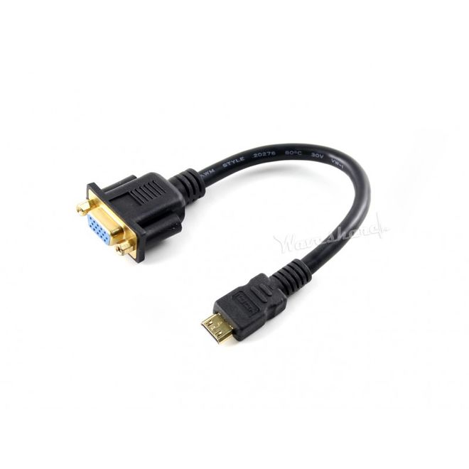 Mini HDMI to VGA Cable - 1