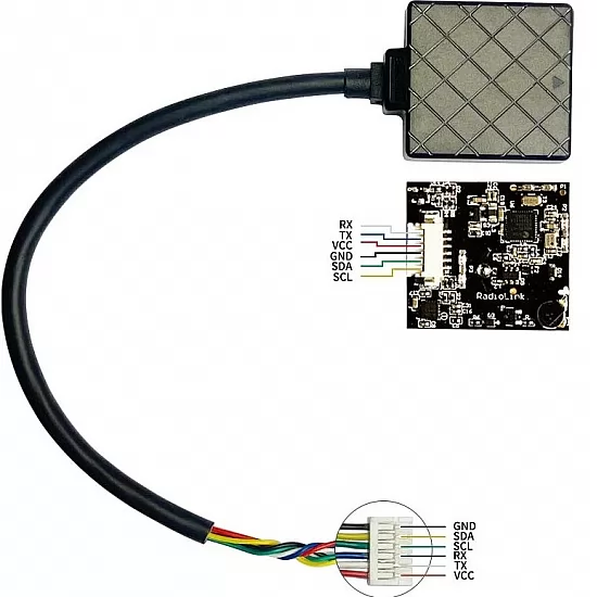 Mini Pixhawk için Radiolink TS100 Mini M8N GPS+ - 3