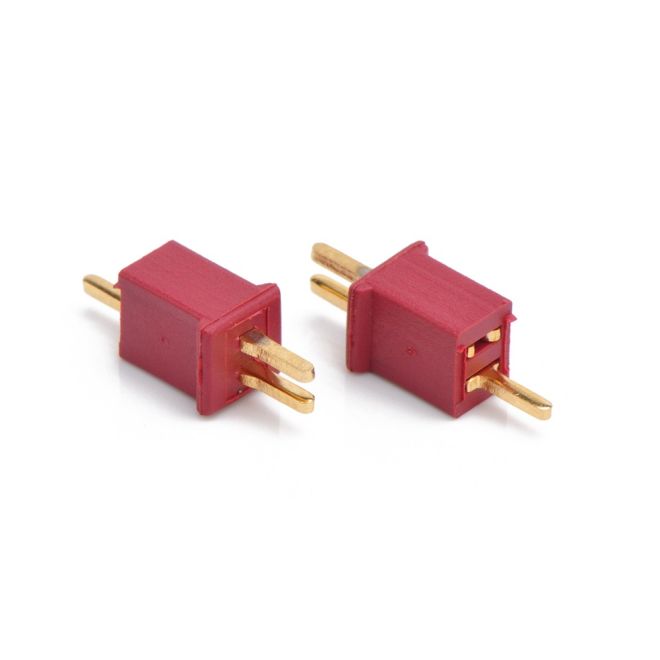 Mini T Plug Battery Connector (WLtoys W977 Mini Compatible) (Male-Female Set) - 1
