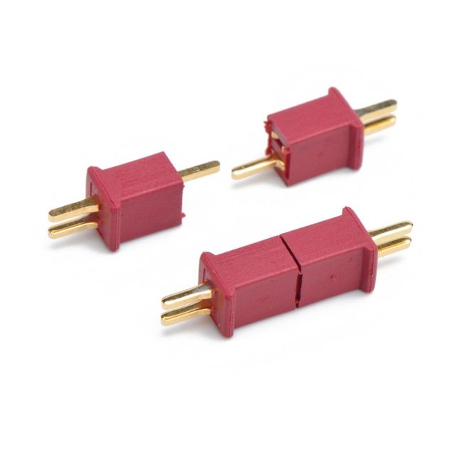 Mini T Plug Battery Connector (WLtoys W977 Mini Compatible) (Male-Female Set) - 2