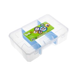 Multipurpose Compartment Material Box - Transparent ASR-5018 - 1