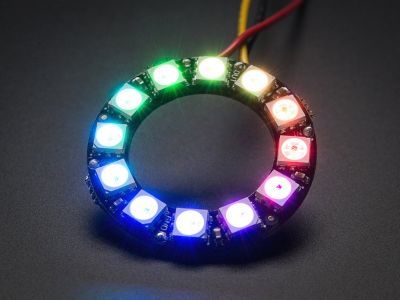 NeoPixel Ring - 12 x 5050 RGB LED with Integrated Drivers - 7