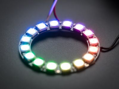 NeoPixel Ring - 16 x 5050 RGB LED with Integrated Drivers - 7