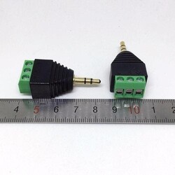 Odseven 3.5mm (1/8) Stereo Audio Plug Terminal Block - 2