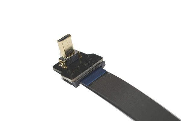 Odseven DIY HDMI Cable Parts - Left Angle (L Bend) Micro HDMI Plug - 3
