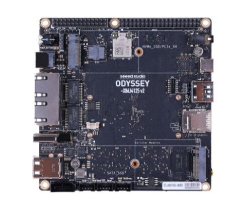 Odyssey X86J4125864 Development Card V2 - 64GB EMMC - Linux Based and RP2040 processor - 1