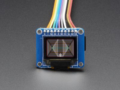 OLED Breakout Board - 16-bit Color 0.96" w/microSD holder - 4