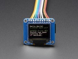 OLED Breakout Board - 16-bit Color 0.96" w/microSD holder - 6