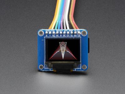 OLED Breakout Board - 16-bit Color 0.96" w/microSD holder - 8
