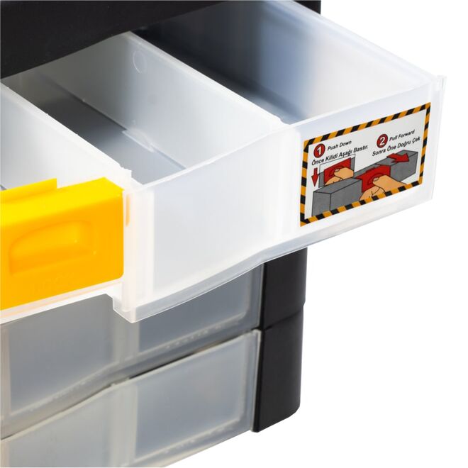 Organizer 4-Layer Material Box with Drawers - 5