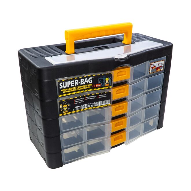 Organizer 5-Layer Material Box with Drawers - 1