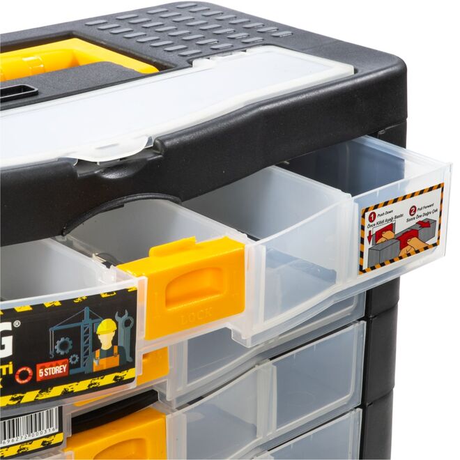 Organizer 5-Layer Material Box with Drawers - 5