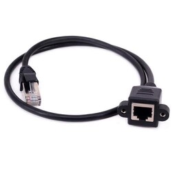 Panel Mount Ethernet Extension Cable - 1