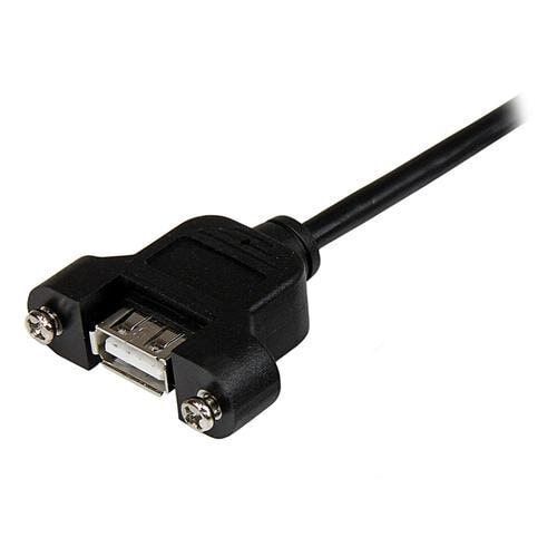 Panel Mount USB Cable - A Male to A Female - 2