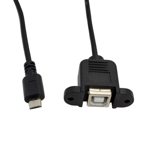 Panel Tipi USB Kablosu - B Dişi - Micro B Erkek Dönüştürücü - 2